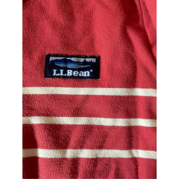 L.L. Bean Red and White Striped Sweater - Picture 6 of 7
